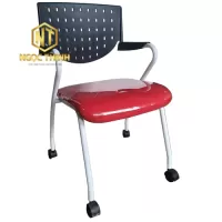 Ghế họp khung thép sơn tĩnh điện, có bánh xe di chuyển VT532BX